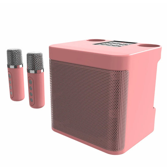 Karaoke Machine for Adults, Portable Bluetooth Karaoke Microphone Singing Speaker Karaoke Player with 2 Wireless Mic Home Party