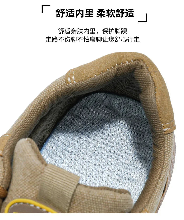 Steel Toe Shoes for Men Lightweight Work Shoes Comfortable Mens Work Boots Indestructible Safety Shoe for Men Industrial