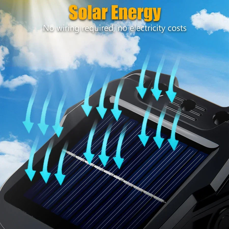 9900LM Solar Garden Outdoor Lights Clip Light Motion Sensor Waterproof Camping Lamp Rechargeable for Landscape Garden Decoration