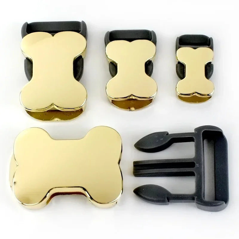 5/10Pcs 10-25mm Quick Side Release Buckle Metal Bag Belt Buckles Bone Shape Dog Collar Backpack Luggage DIY Garment Accessories