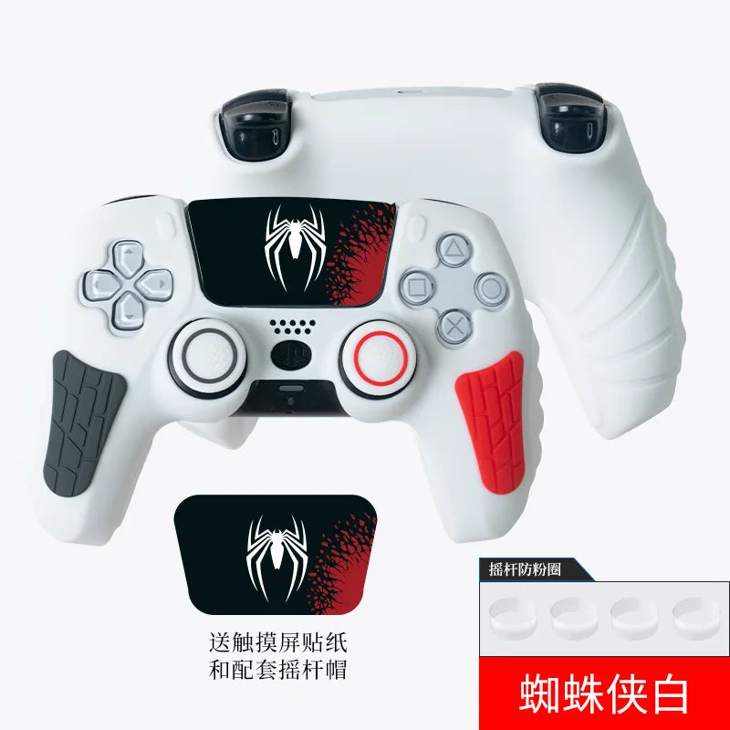 For PS5 Controller Anti-Slip Silicone Cover 30th Anniversary Limited Edition With Touch Screen Sticker For PS5 Controller Shell