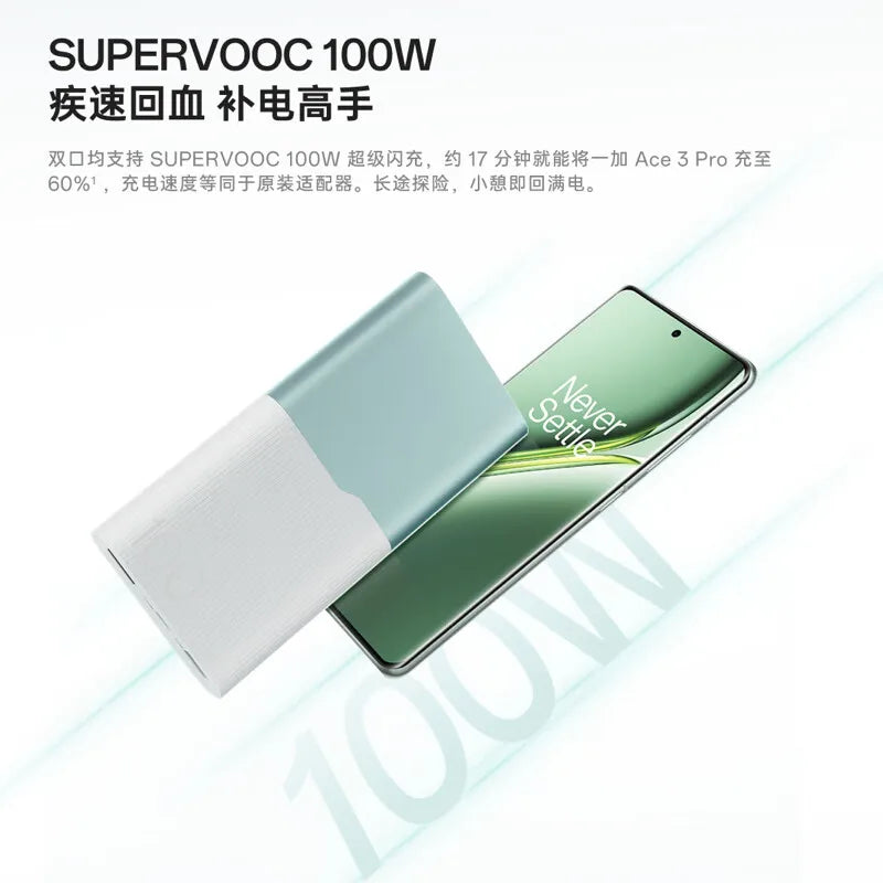 CCC Certified Original Oneplus 100W Power Bank 12000mAh SuperVOOC PD 45W for Laptop Tablet Compatible with OPPO realme