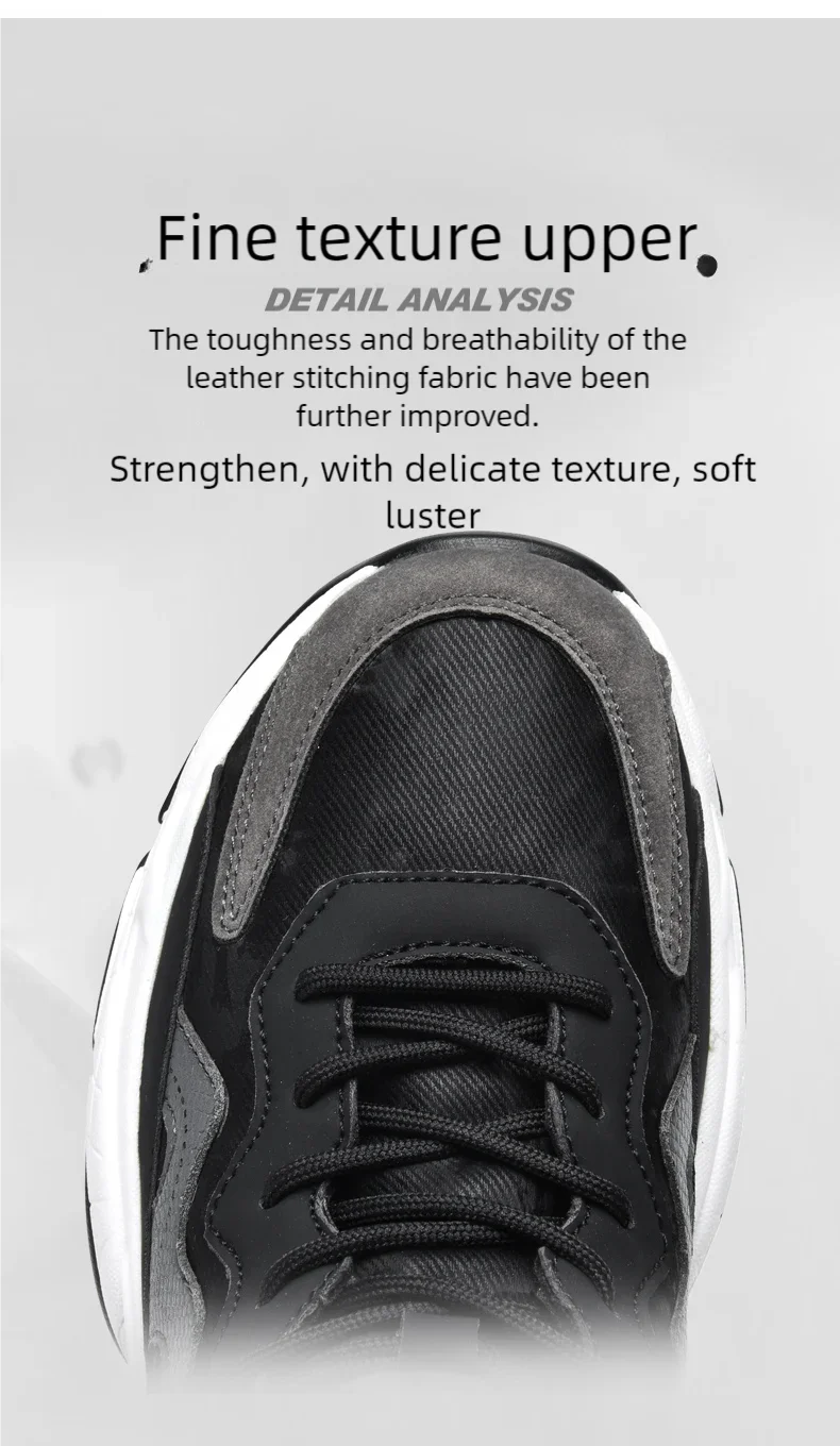 Sports shoes men's four season casual fashion outdoor thick sole breathable comfortable anti slip wear-resistant casual sneakers