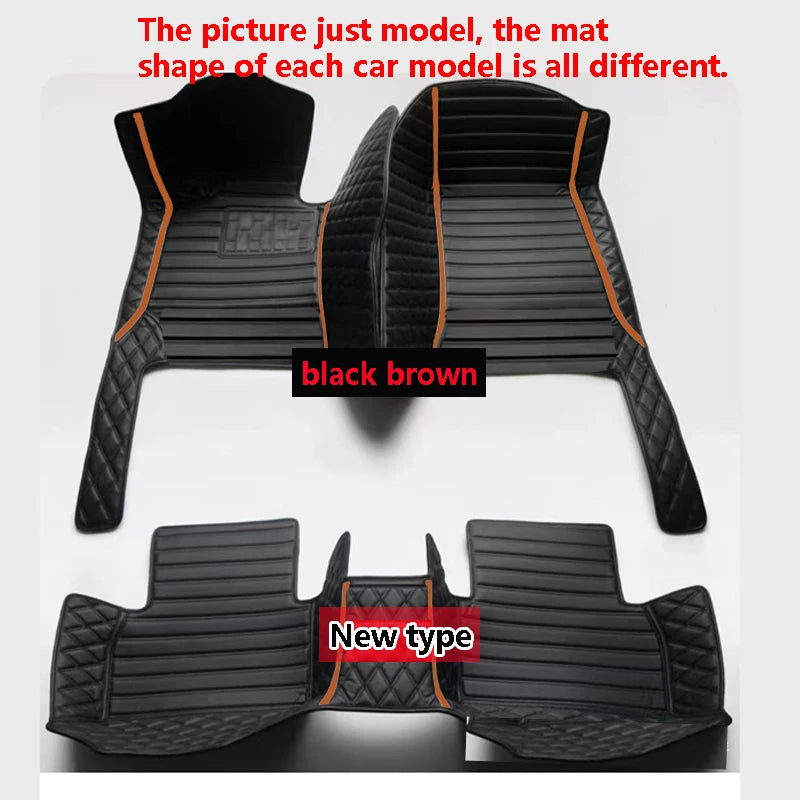 Car Floor Mats For VW Golf 4 MK4 1998 1999 2000 2001 2002 2003 car Accessories Leather Carpets Rugs Foot Pads
