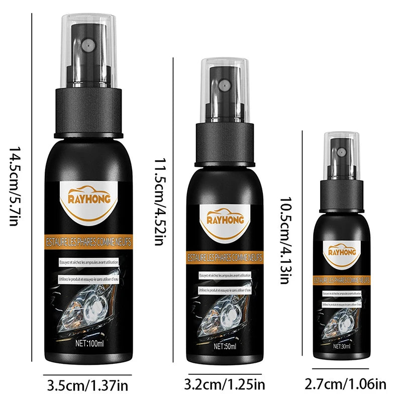 Car Headlight Polishing Agent Scratch Remover Repair Fluid Headlight Restoration And Renewal Polish Liquid Kit Auto Accessories
