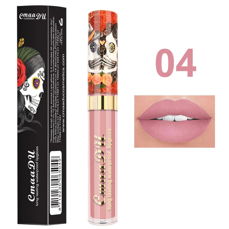 CmaaDU Waterproof Nude Matte Liquid Lipstick Lip Gloss Makeup Moisturizing Long Lasting Lipgloss Lip Stick Tint Beauty Cosmetic