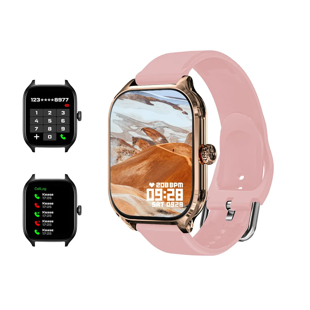 LAXASFIT New H9 Promax Smart Watch Dial to Answer Calls Calorie Tracking Heart Rate Oximetry Monitoring Bluetooth Smartwatch