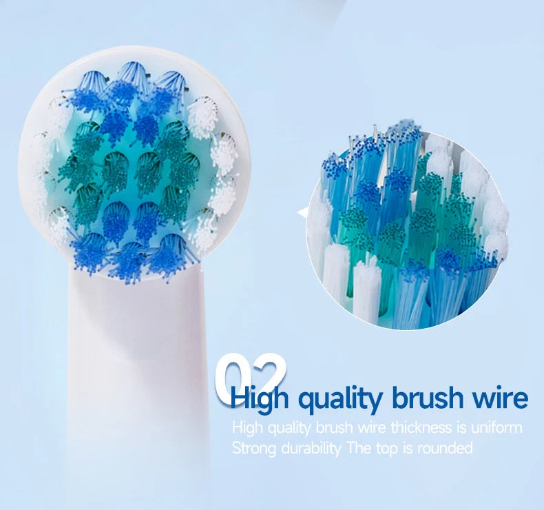 4/8pcs Replacement Brush Heads For Oral-B Electric Toothbrush Advance Power/Vitality Precision Clean/Pro Health/Triumph/3D Excel