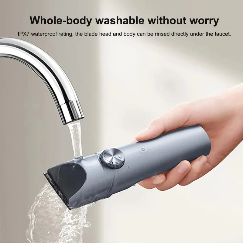 NEW MIJIA Hair Clipper 2 Hair Trimmer Professional Beard Cut Machine IPX7 Waterproof Wireless Haircut Machine Mijia Clipper 2