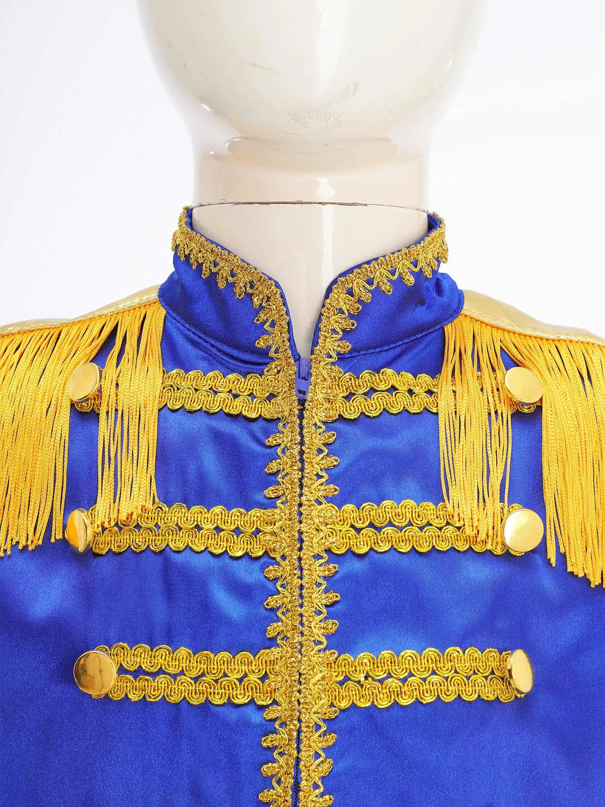 Kids Girls 60s Retro Hippie Rock Band Musician Costume Halloween Cosplay Carnival Party Circus Drummer Parade Tassel Jacket Coat