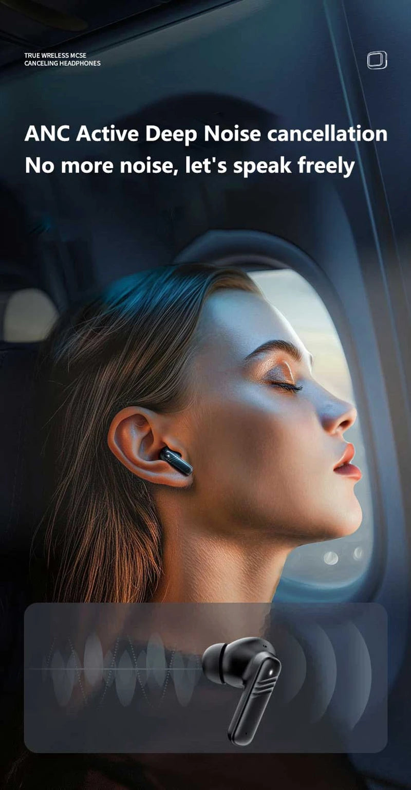Xiaomi Full In Touch Screen Headphone ANC ENC LX10 Bluetooth 5.4 Noise Cancelling Earphone Wireless In Ear Earbuds With Mic New