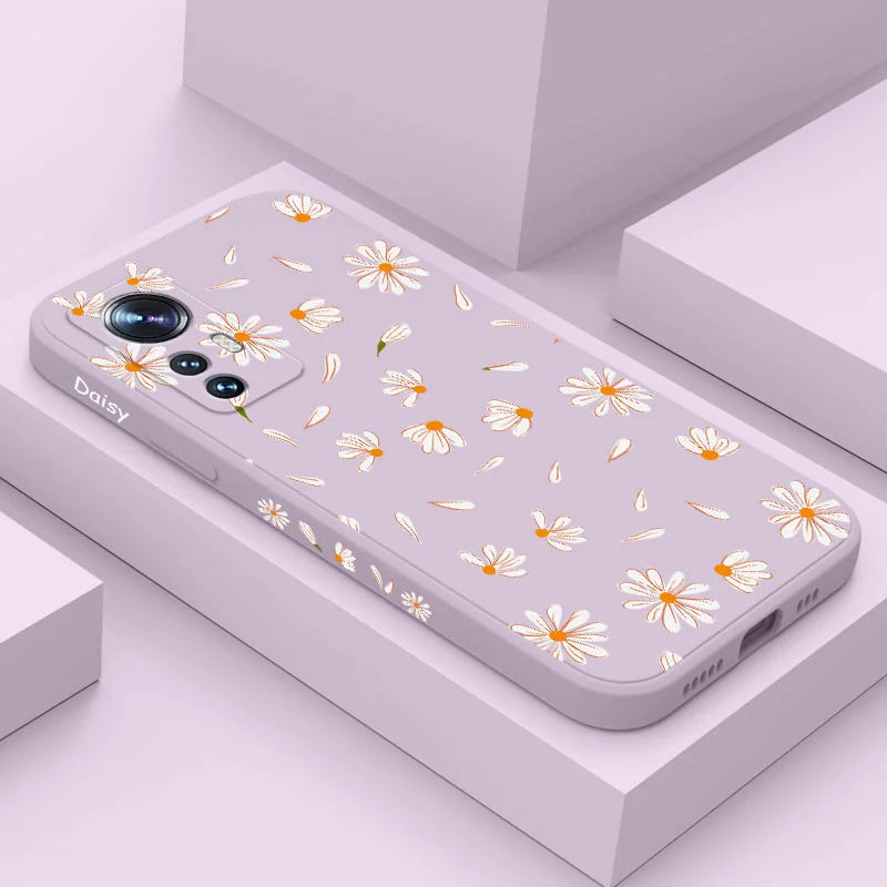 Daisies Fly Phone Case For Xiaomi Mi 13 12 12T 12S 11 11T Ultra 10 10T 9 9T 9SE 8 Pro Lite 5G Liquid Silicone Cover