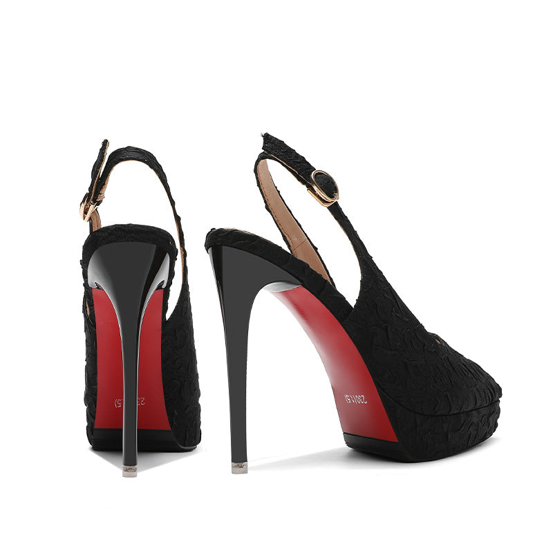 Sexy Women Pumps Bottom High Heels Platform Shoes Ladies Wedding Shoes Bride Chaussure Femme Talon 32-39 12cm Heels for women