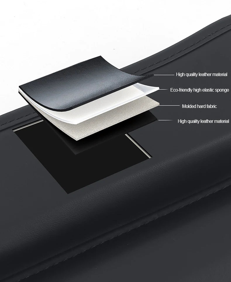 For Mazda BT50 BT-50 MX-5 RF Car Seat Gap Storage Box Key Card Phone Reserved Charging Cable Hole Sundries Organizer Accessories
