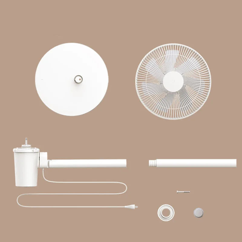 MIJIA Floor Fan,7 Blade,Adjustable Wide-Angle 90°,Home Fan For Living Room,Support Connect MI HOME APP Wired Fan