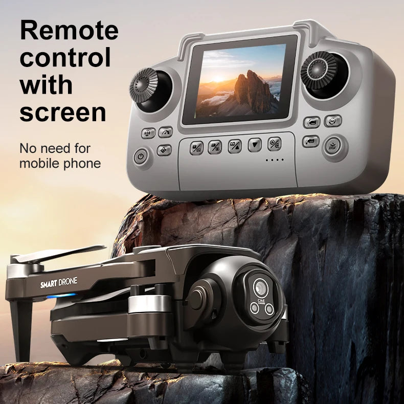 New D18 Drone Professional 8K Camera Aerial FPV Brushles Motor Avoiding Obstacle with Large Screen Remote Control Folding Drones