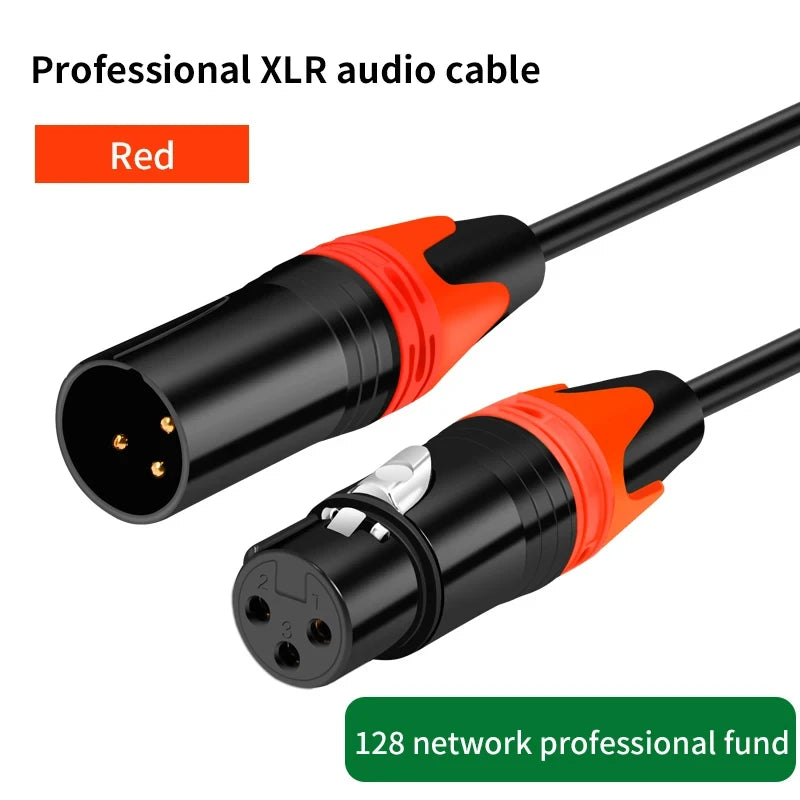 XLR Male to XLR Female Cable For Professional Recording Extension Line Balanced XLR Mixer Speaker Amplifier Live Microphone Line