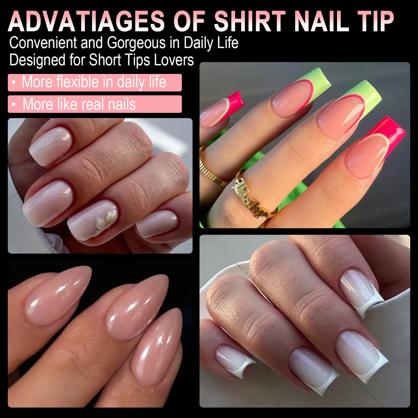 360pcs Soft Gel Nail Tips Semi-Matte Full Cover Almond Coffin Oval False Soak Off Gel Extension Tips Press On Nails Salon Home
