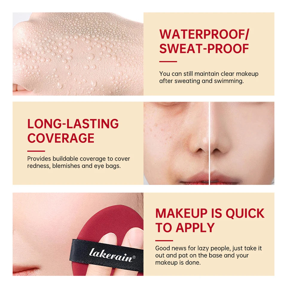 TIRTIR Sunscreen Air Cushion Poreless Bb Cc Cream High Coverage Oil-Control Soft Face Makeup Foundation Base Cosmetics