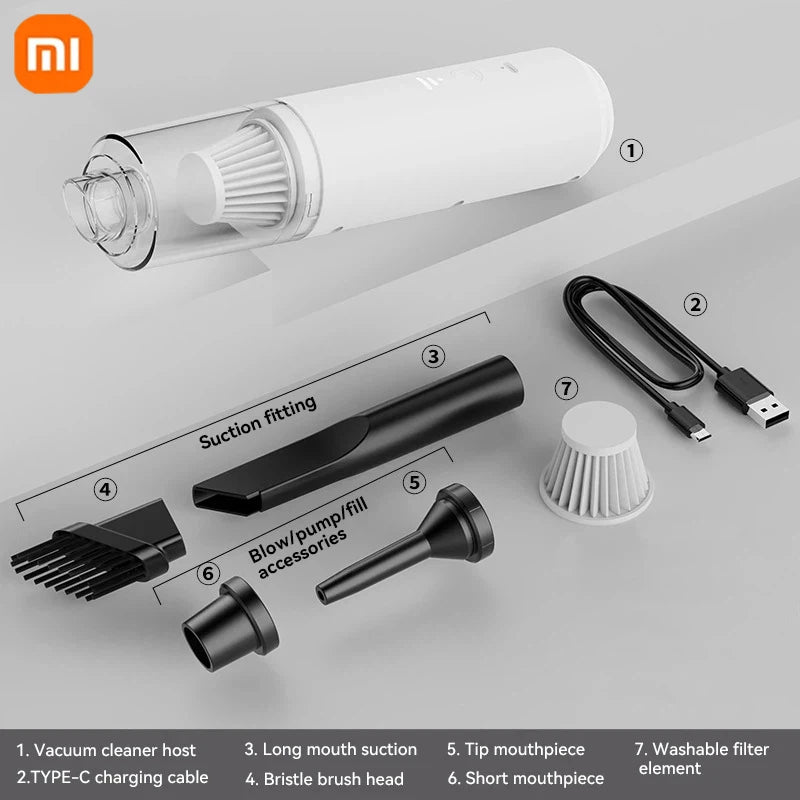 Xiaomi Dust Collector Portable Vacuum Cleaner Powerful Suction electric Wireless Smart Home Cleaning Car Vacuum Cleaner 2025