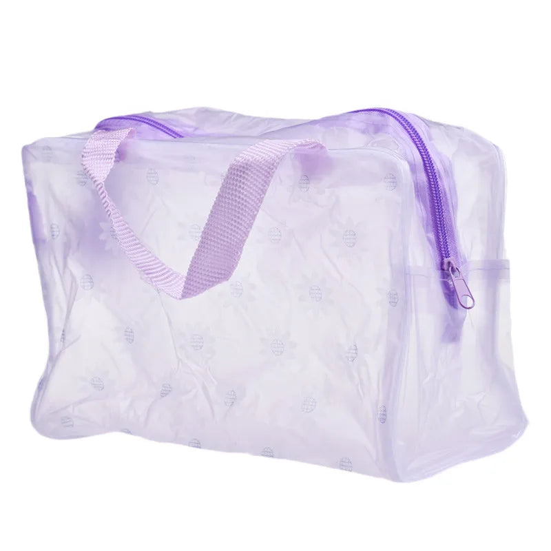 PVC Travel Transparent Cases Clothes Toiletries Storage Bag Box Luggage Towel Suitcase Pouch Zipper Cosmetic Organizer Bags