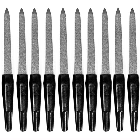10pcs DIY Nail Art Professional Nail File Metal Nail File Double Sided High Quality Nail File Manicure Pedicure Beauty Tools