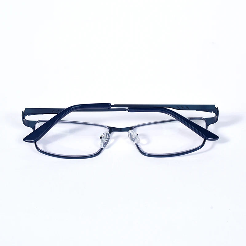 2025 NEW Men Blue light blocking Reading Glasses for Men Metal Full Frame Readers Magnifier Presbyopia Lens Eyewear +75+100+125