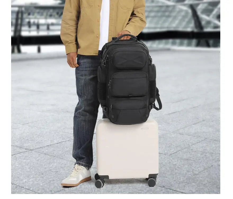 Men Travel Laptop Backpack for Men Women Large Capacity Carry on Backpack Sports Gym Bag with Shoe Compartment Travel Laptop Bag