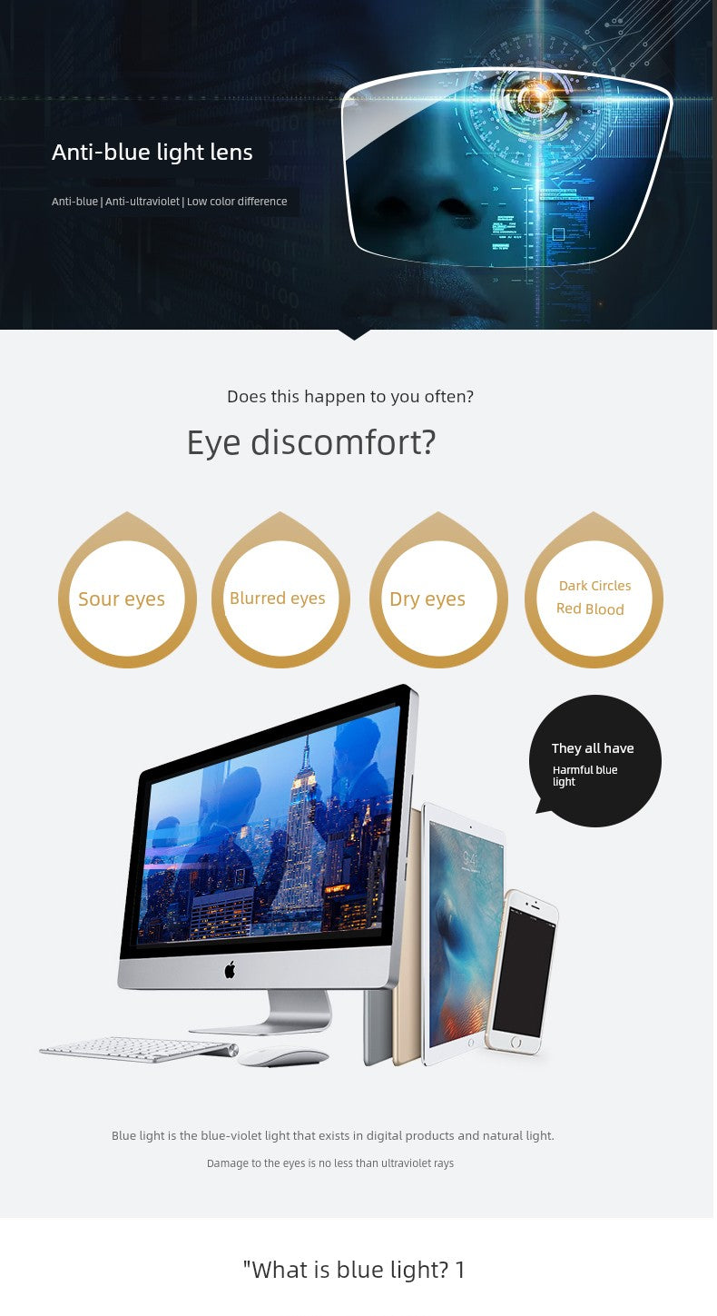 Mobile Computer Classy Internet Celebrity K-style Optical Glasses