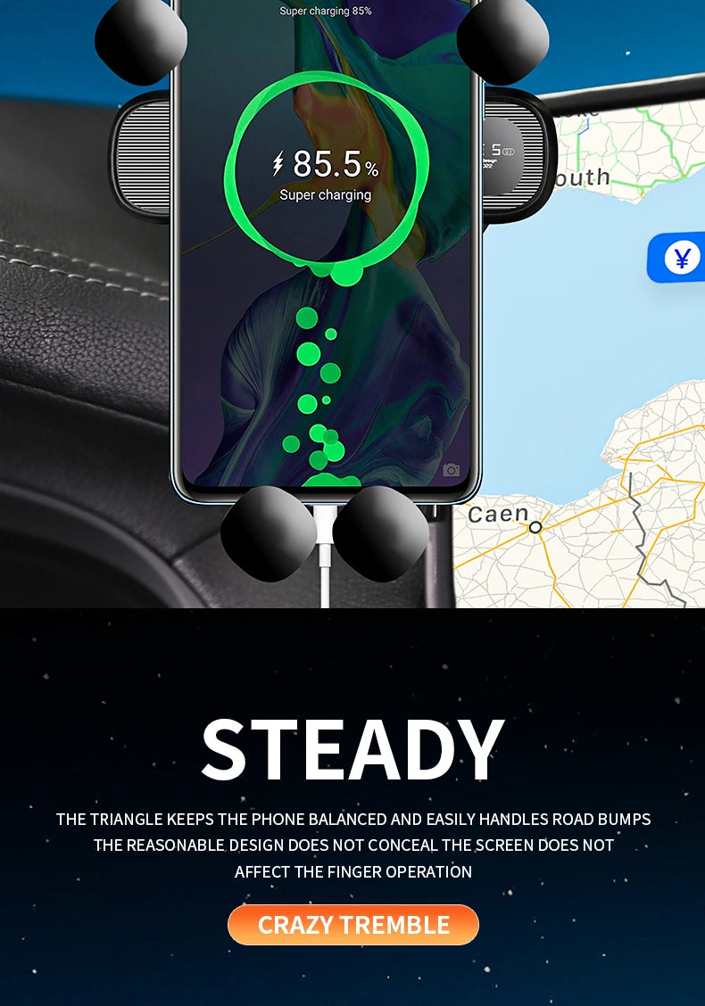 For Honda e:NP2 2024 Screen Panel Fixed Base Car Phone Holder Wireless Charging Bracket Gravity Stand Car Accessories