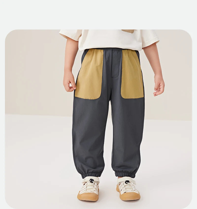 Mini Bala Long Pants Kids Casual Pants 2024 Summer Quick-Dry Cool-Feeling Long Pants