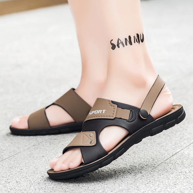 Trend Men's Sandals Casual Beach Shoes Male Classic Summer Sandals Men Slippers Slip On Sandals For Men Slippers