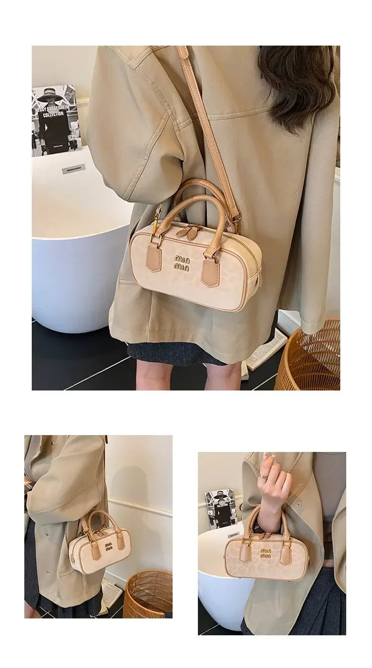 Women's Square Leather Satchel Handbag | Tote Shoulder Crossbody Purse & Diaper Bag