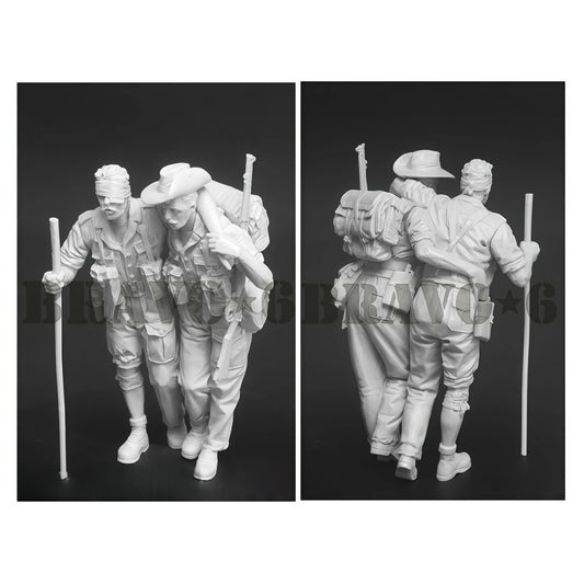 1/35 Resin Unpainted Model Kit, Military Theme, Chindit Forces (2) Set Unassembled and Unpainted GK