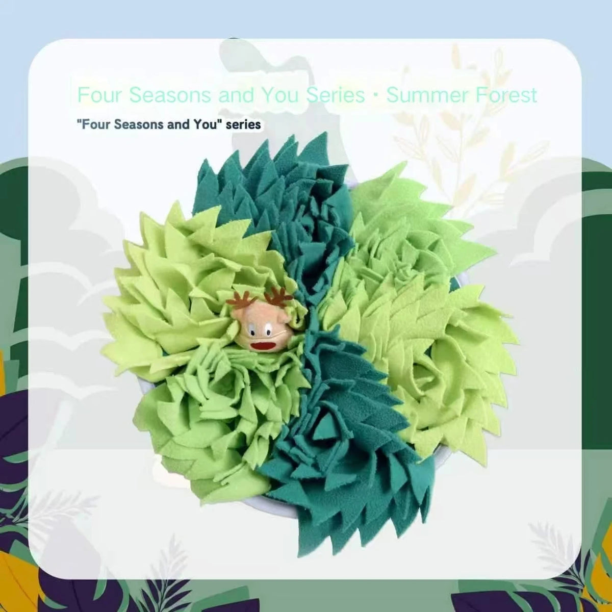 'Four Seasons and You' Series Pet Sniffing Mat Dog and Small Pet Sniffing Mat Educational Slow-Feeding Anti-Choking Food Press