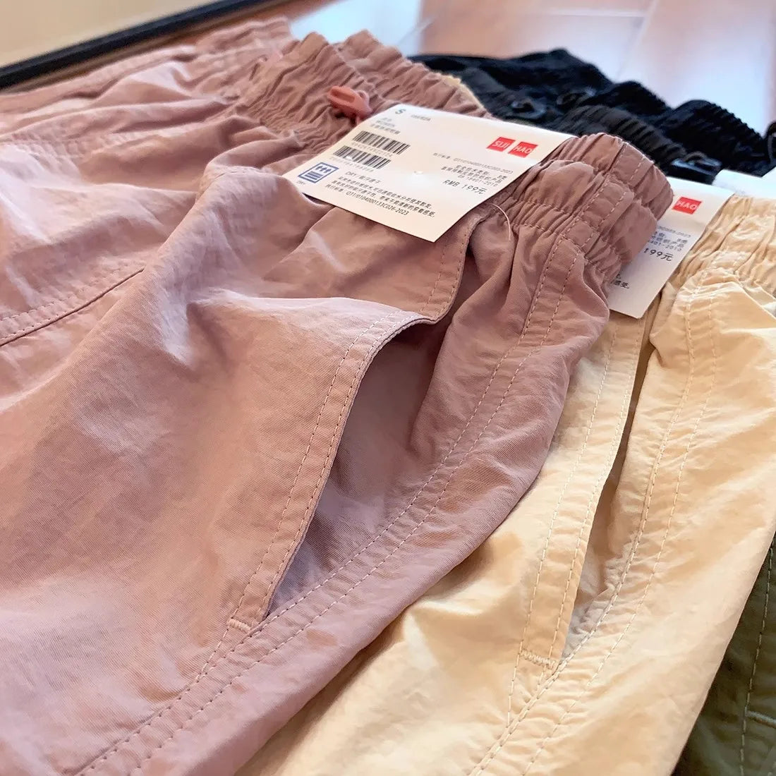 Summer New Women's Casual Thin Quick Dry Sport Shorts High Waist Wide Leg Pants High Waist Absorb Sweat Summer Fashion