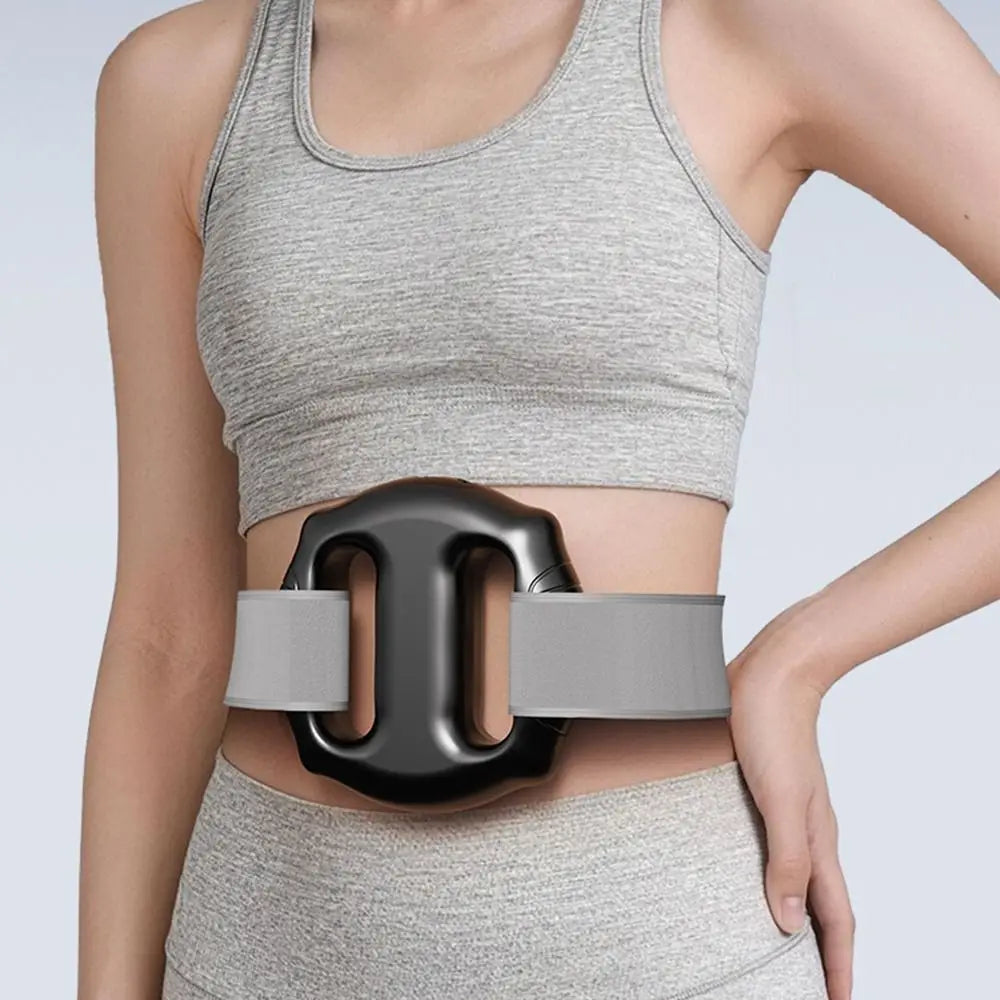 Hot Compress Electric Fascia Ring Portable Adjustable Speed Electric Body Slimming Machine USB Charging with Belt