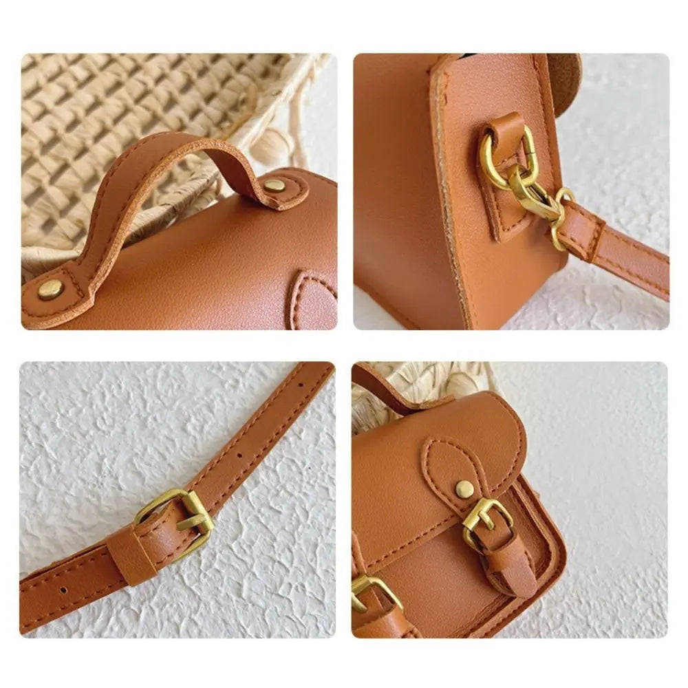 Versatile Design Children Messenger Bag Retro Style Simple Crossbody Bags Creative School Supplies Backpacks Cute For Women