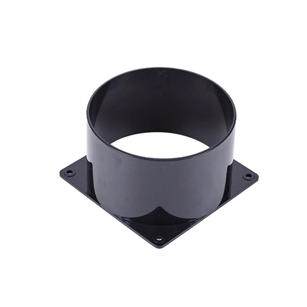 ABS Wall Flange Connector 75mm/100mm/120mm For Ventilation Pipe Air Ducting Connection Indoor Ventilation Equipment Accessory