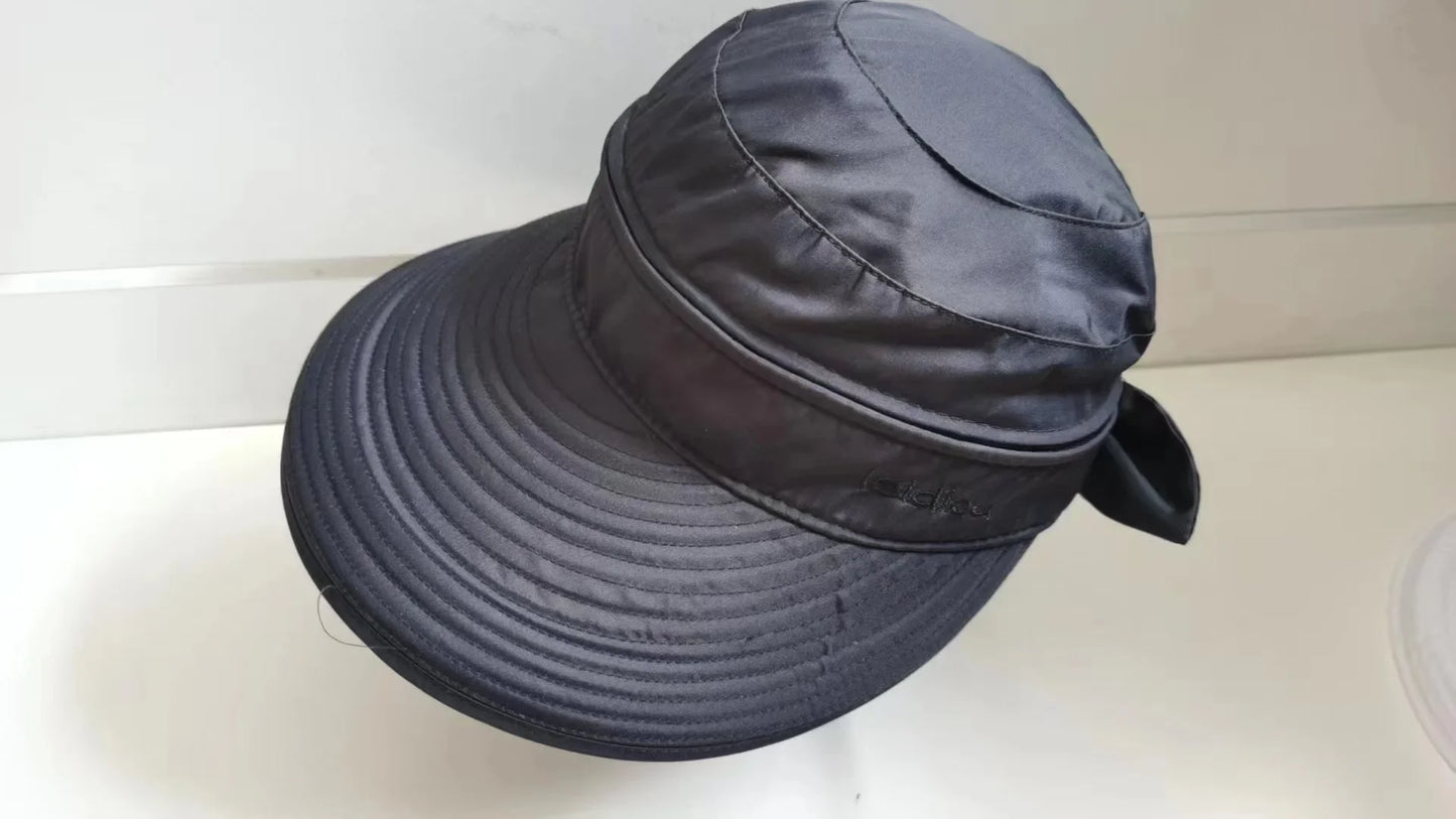 Sunscreen Folding Dome Outdoor Beach Travel Hiking Hats Fashion Sun Hat Women Girls Anti-Uv Female Visors Caps Golfing Cycling