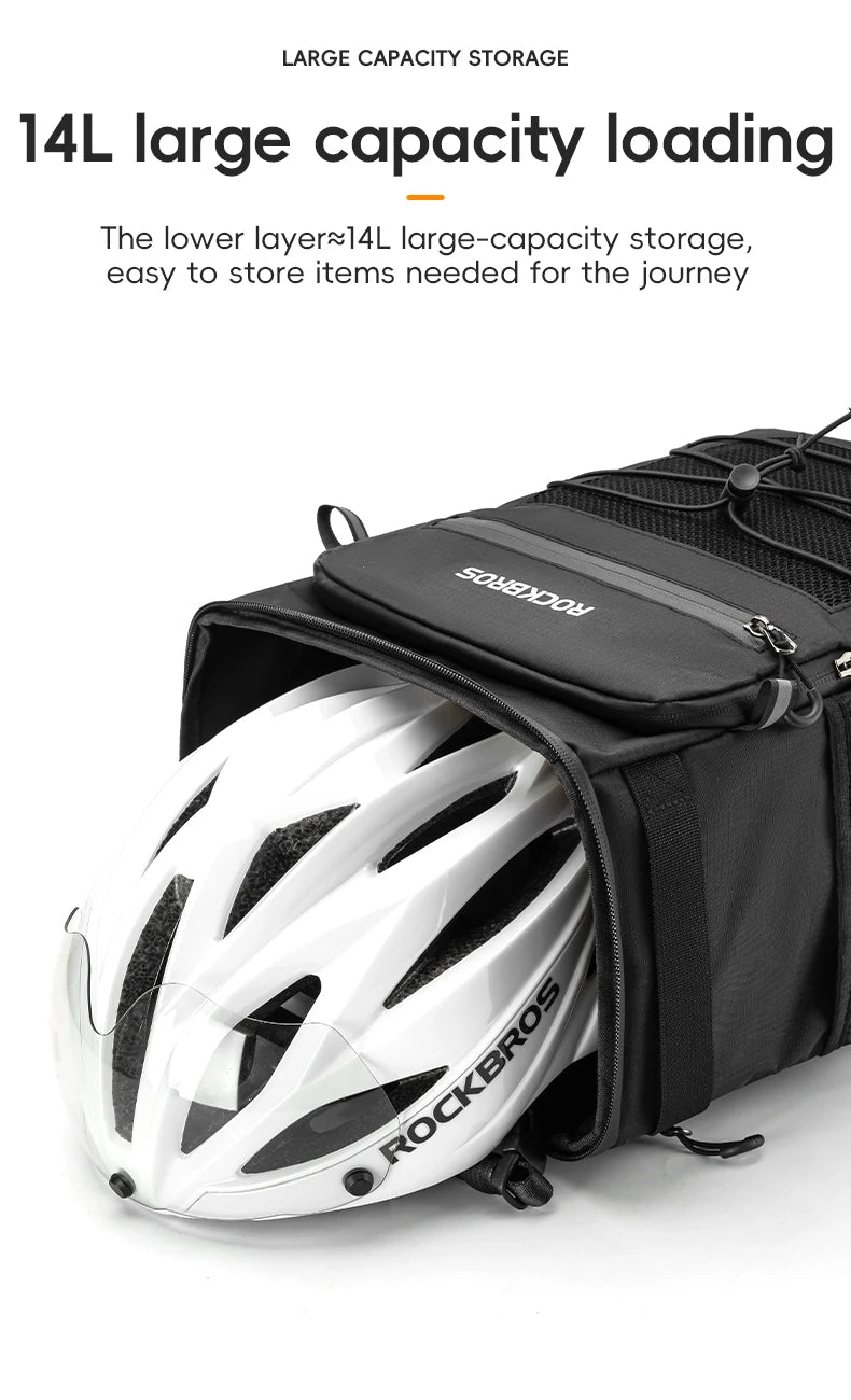 ROCKBROS Backpack Bag Men's Women's Mutilfunction Sports Outdoor Backpacks Camping Fishing Hiking Storage Bag Camping Equipment
