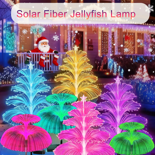 4-10Set Solar Garden Lights Jellyfish Lighting Colorful Color-changing Outdoor Landscape Lamp Garden Decor Lamps Ground Plug