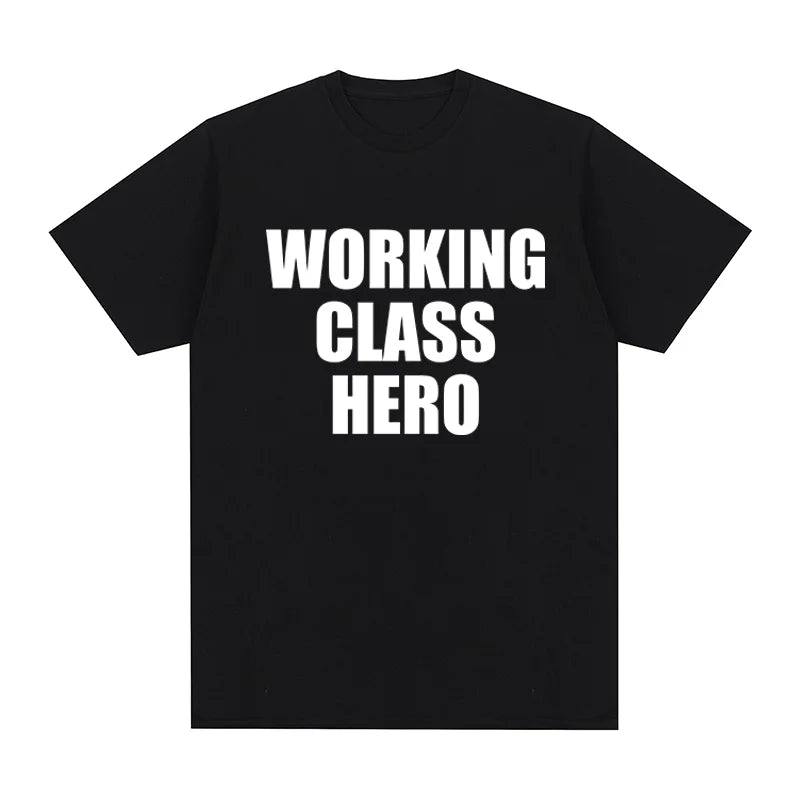 working class hero John Vintage t-shirt Streetwear Y2K 90s Cotton Men T shirt New TEE TSHIRT Womens tops