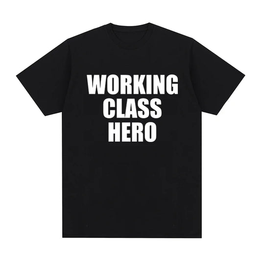 working class hero John Vintage t-shirt Streetwear Y2K 90s Cotton Men T shirt New TEE TSHIRT Womens tops