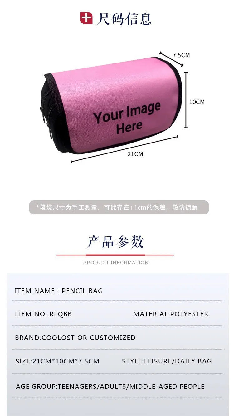 Demon Slayer Backpack Anime Print Large capacity School Bag 3 Piece Set Lunch Bag Pencil Case Tanjirou Nezuko Boy Girl Student