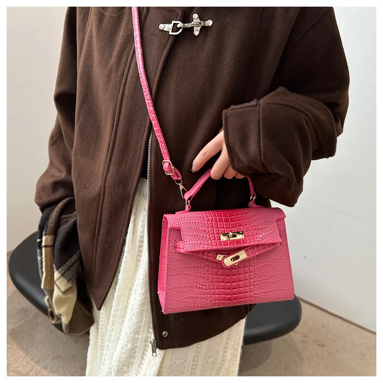 Fashionable  Handbag Women's Shoulder Bag Versatile Crossbody Small Square Bag Elegant Single-Strap Handbag