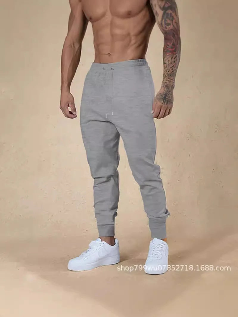 Men's Clothing 2025 Four Seasons Men's Leggings Trousers Casual Pants