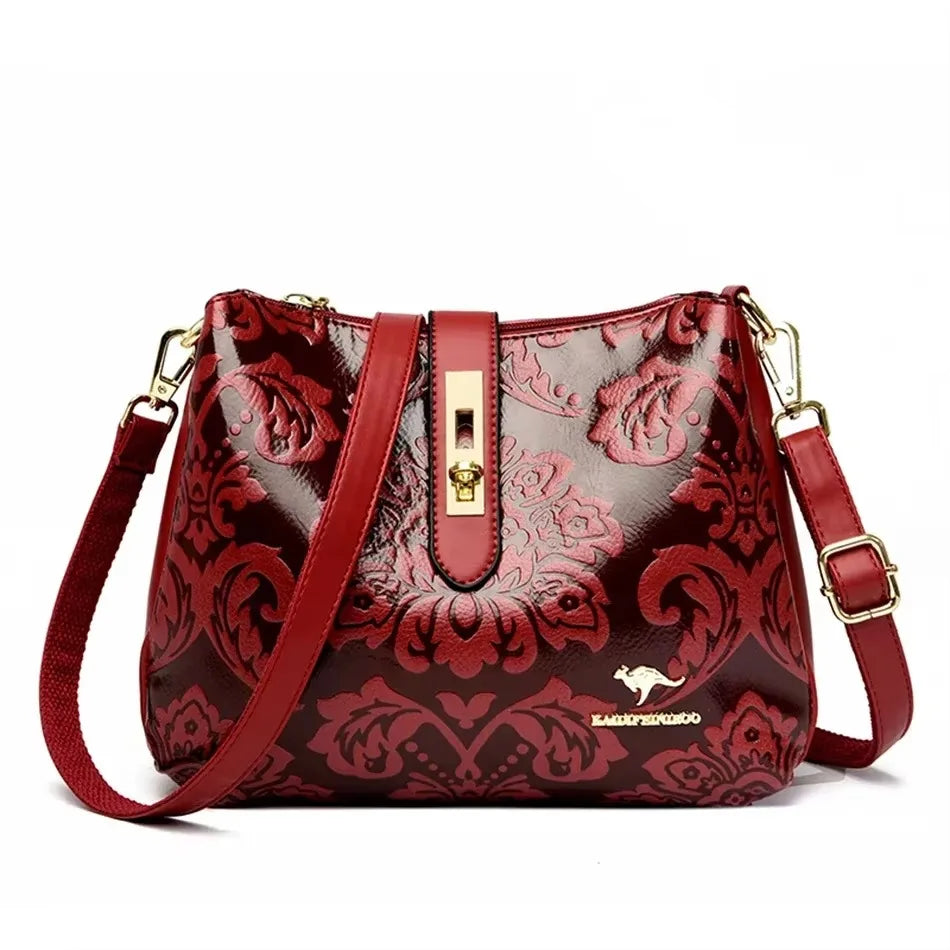 3 Layers Women 2024 Luxury Handbags Women Bags Designer Casual Shoulder Bags High Quality Leather Crossbody Bags for Female