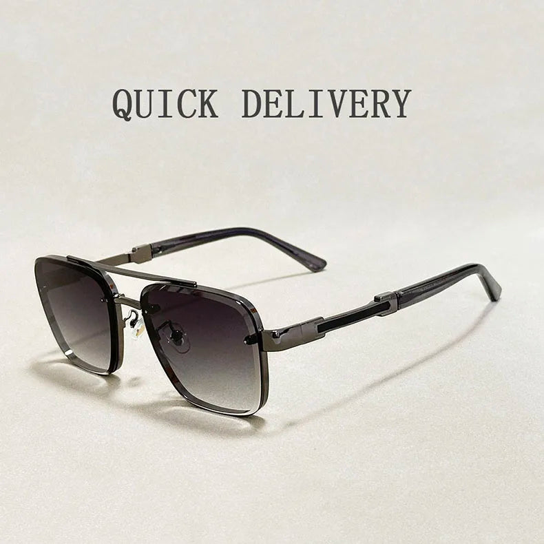 New Sunglasses For Men Luxury Fashion Glasses Sunscreen  Square Sunglasses Women Trendy Vintage Gafas De Sol Hombre Zonnebril Su