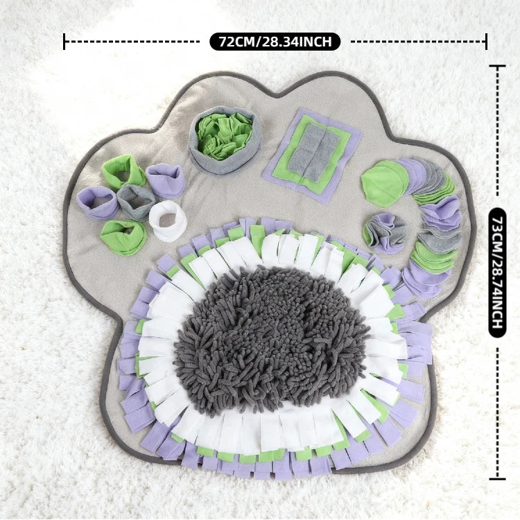 Pet Snuffle Mat for Dogs Cats Interactive Feeding Mat Slow Feeder Nose Work Training Toy Stress Relief Encourage Natural Foragin